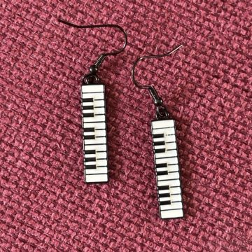 Oorbellen piano 🎹 toetsen - Afbeelding 2
